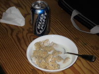 Bud Light and Cereal.  Yum.